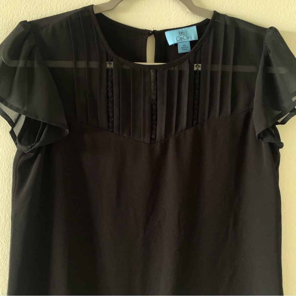 Cece Flutter Sleeve Top - image 2